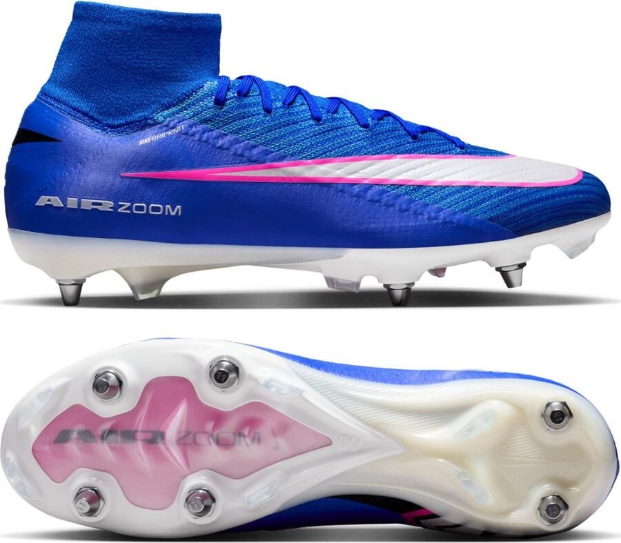 Nike Zoom Mercurial Superfly 10 Elite IJzeren-Nop Voetbalschoenen (SG) Pro Player Blauw Wit Felroze - Foto 5
