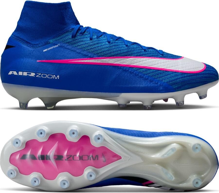 Nike Zoom Mercurial Superfly 10 Elite Kunstgras Voetbalschoenen (AG) Blauw Wit Felroze - Foto 5