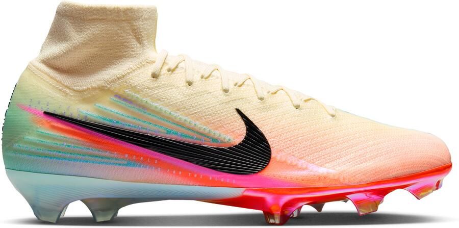 Nike Zoom Mercurial Superfly 10 Kerr Elite Gras Voetbalschoenen (FG) Lichtgeel Roze Turquoise
