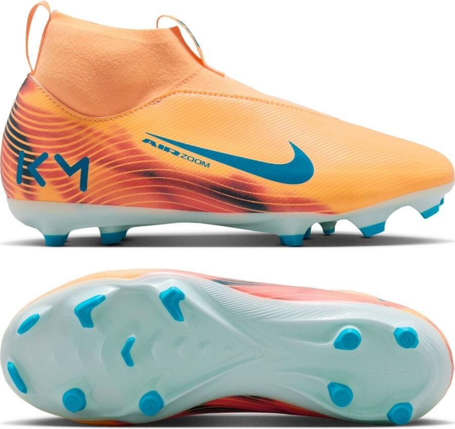 Nike Jr. Mercurial Superfly 10 Academy 'Kylian Mbappé' high-top voetbalschoenen voor kleuters kids (meerdere ondergronden) Oranje - Foto 5