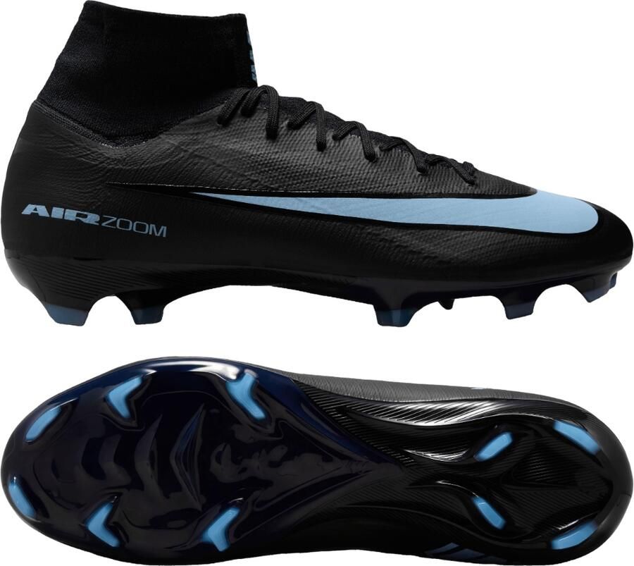 Nike Mercurial Superfly 10 Pro high-top voetbalschoenen (stevige ondergrond) Zwart - Foto 2