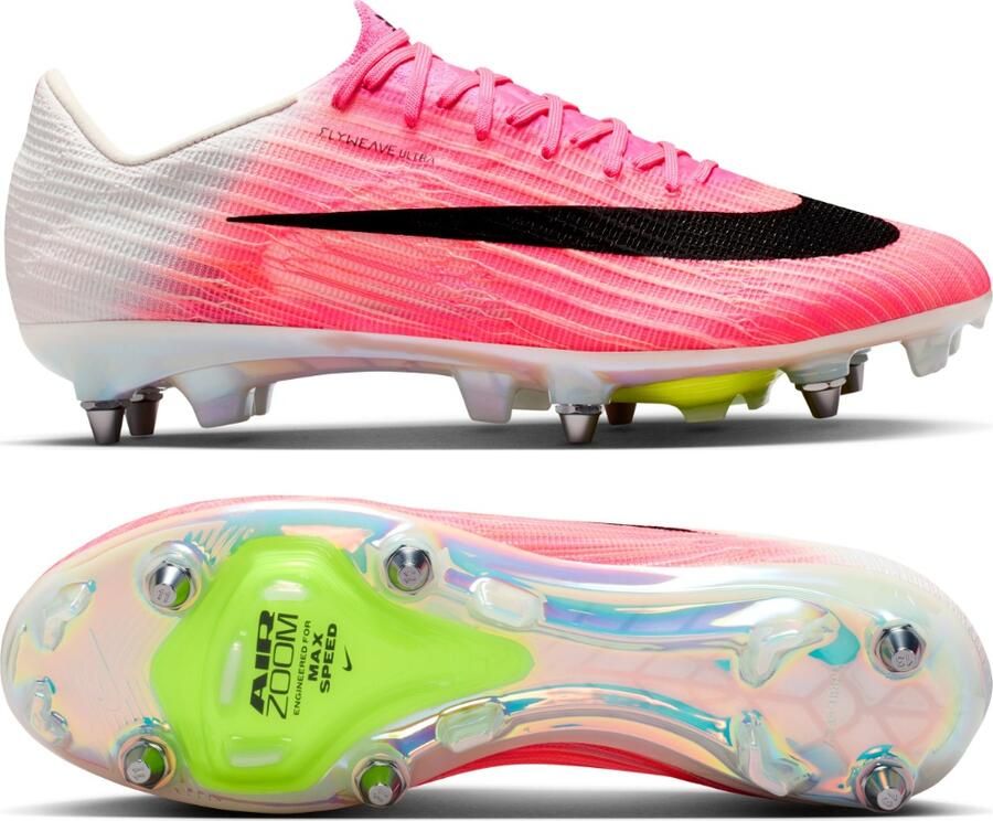 Nike Zoom Mercurial Superfly 11 Elite IJzeren-Nop Voetbalschoenen (SG) Felroze Wit Zwart
