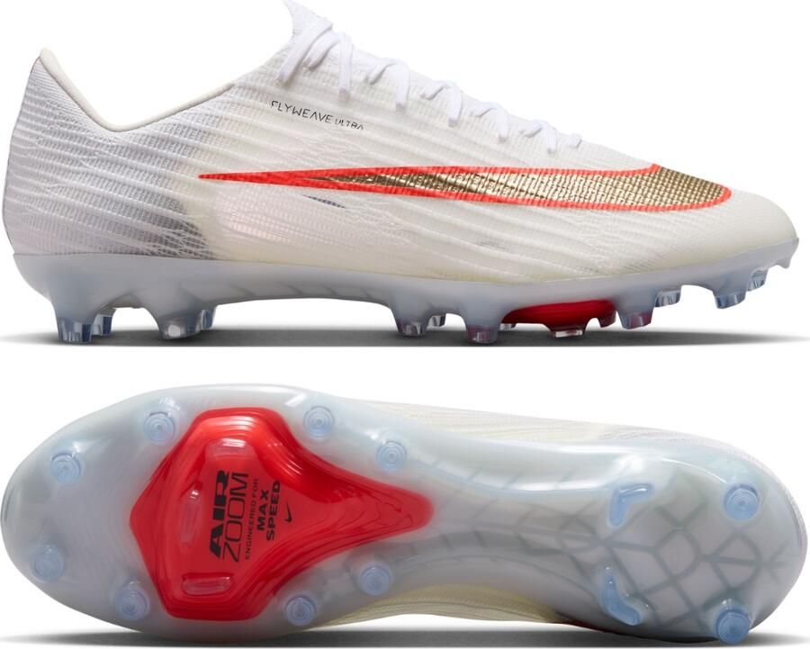 Nike Zoom Mercurial Superfly 11 Elite Kunstgras Voetbalschoenen (AG) Wit Felrood Goud