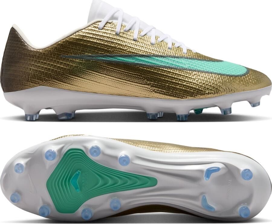 Nike Zoom Mercurial Superfly 11 Mbappé Pro Kunstgras Voetbalschoenen (AG) Goud Groen Wit