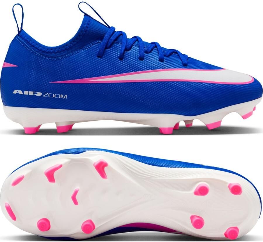 Nike Zoom Mercurial Vapor 16 Academy Gras Kunstgras Voetbalschoenen (MG) Kids Blauw Wit Felroze - Foto 1