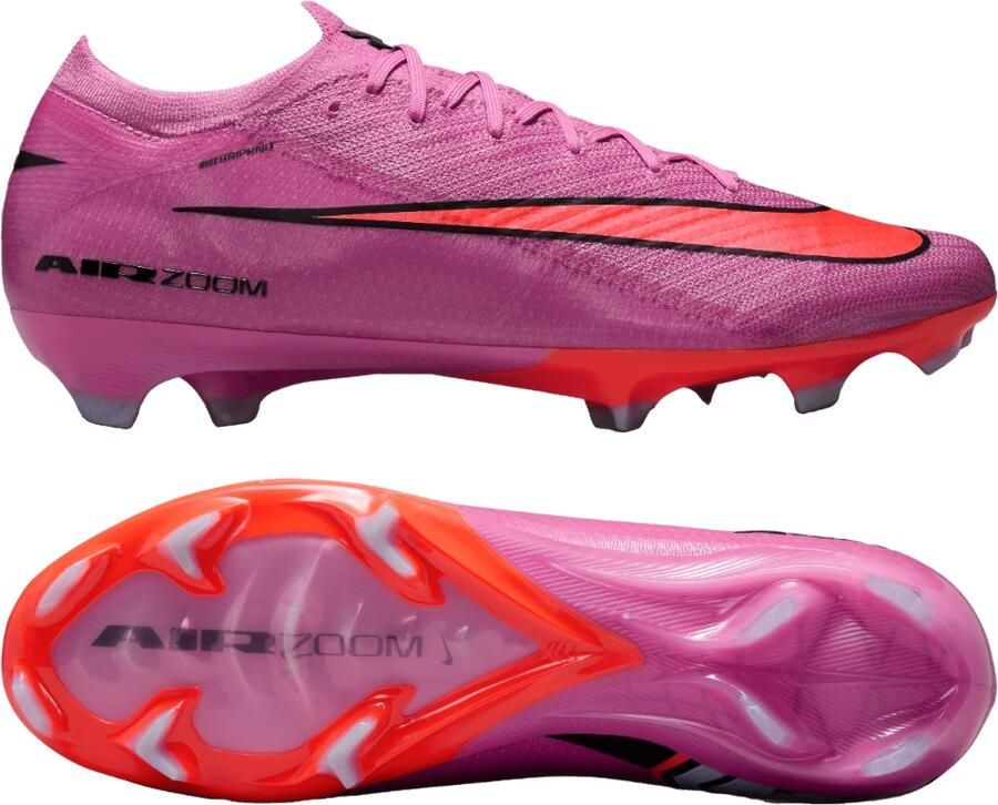 Nike Zoom Mercurial Vapor 16 Elite Gras Voetbalschoenen (FG) Roze Felrood Lichtblauw - Foto 2