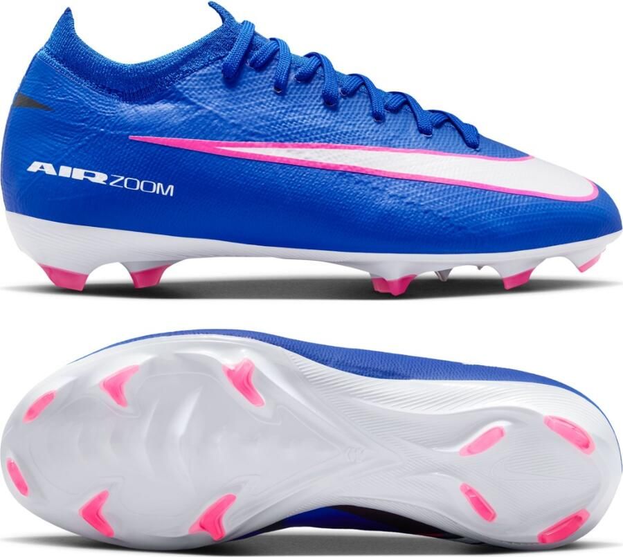 Nike Jr. Mercurial Vapor 16 Pro low-top voetbalschoenen voor kleuters kids (stevige ondergrond) Blauw - Foto 5