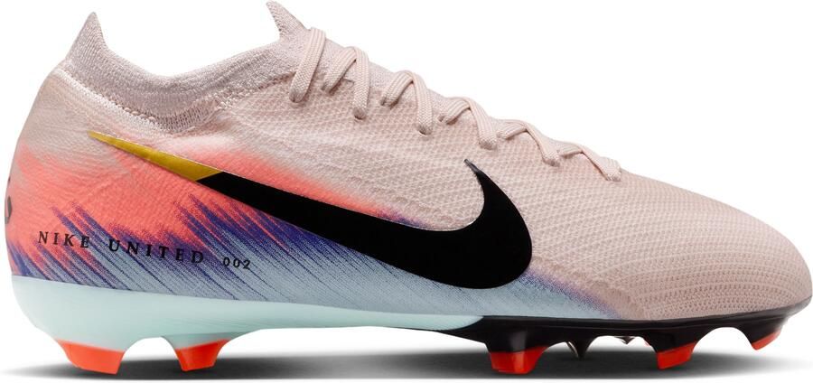 Nike United Jr. Mercurial Vapor 16 Pro low-top voetbalschoenen voor kids (stevige ondergrond) Roze - Foto 5