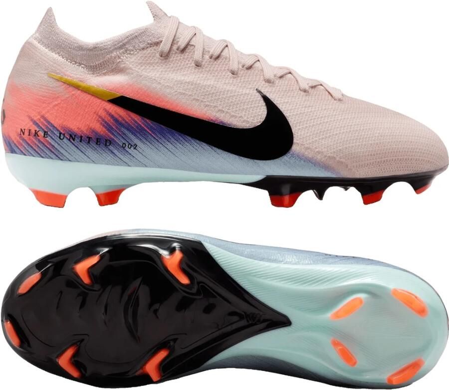 Nike United Jr. Mercurial Vapor 16 Pro low-top voetbalschoenen voor kids (stevige ondergrond) Roze - Foto 5