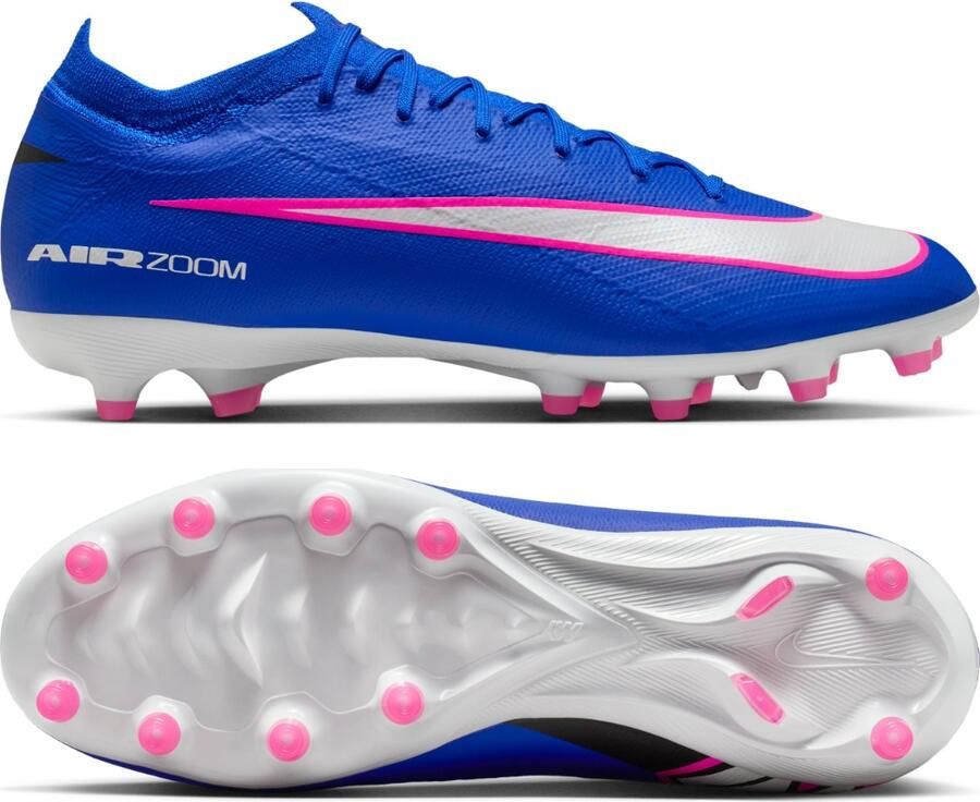 Nike Zoom Mercurial Vapor 16 Pro Kunstgras Voetbalschoenen (AG) Blauw Wit Felroze - Foto 5