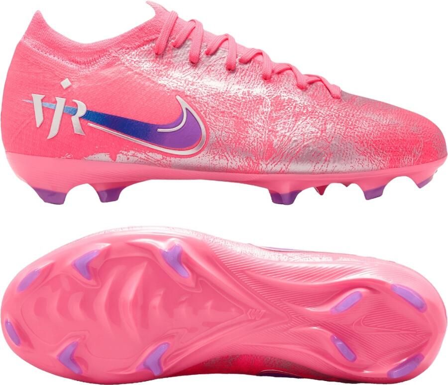 Nike Jr. Mercurial Vapor 16 Pro 'Vini Jr.' Low-top voetbalschoenen voor kids (stevige ondergrond) Roze - Foto 5