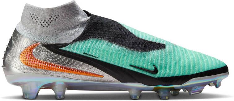 Nike Phantom 6 High Elite Limited Edition Gras Voetbalschoenen (FG) Zilver Turquoise Zwart - Foto 5