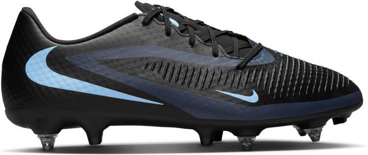 Nike Phantom 6 Low Academy IJzeren-Nop Voetbalschoenen (SG) Anti-Clog Zwart Lichtblauw - Foto 2