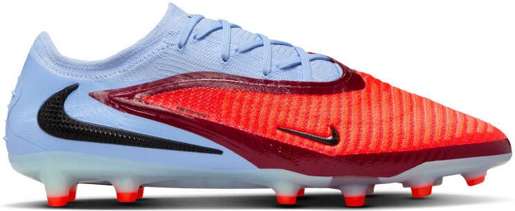 Nike Phantom 6 Low Elite Kunstgras Voetbalschoenen (AG) Lichtblauw Felrood Zwart - Foto 2