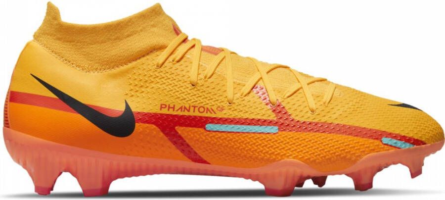 Nike Phantom GT 2 Pro DF Gras Voetbalschoenen (FG) Oranje Rood Zwart -  Schoenen.nl