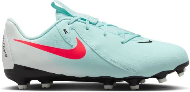 Nike Phantom GX II Academy Gras Kunstgras Voetbalschoenen (MG) Kids Mintgroen Rood Zwart