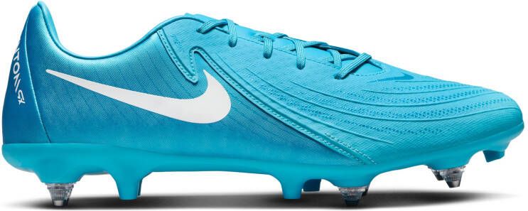 Nike Phantom GX II Academy IJzeren-Nop Voetbalschoenen (SG) Anti-Clog Blauw Wit