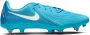 Nike Phantom GX II Academy IJzeren-Nop Voetbalschoenen (SG) Anti-Clog Blauw Wit - Thumbnail 2
