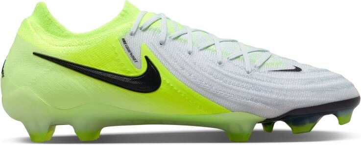 Nike Phantom GX II Elite Gras Voetbalschoenen (FG) Neongeel Zilver Zwart