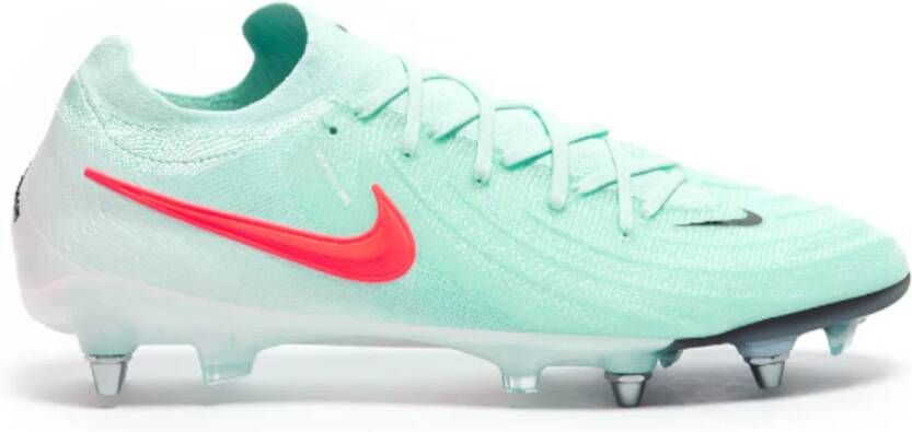 Nike Phantom GX II Elite IJzeren-Nop Voetbalschoenen (SG) Pro Player Mintgroen Rood Zwart