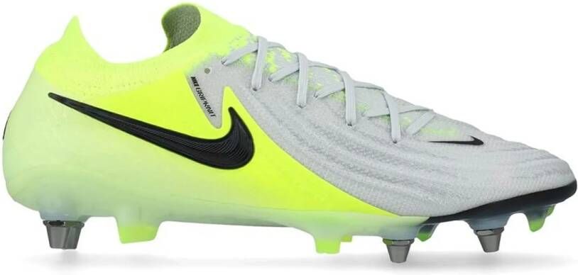 Nike Phantom GX II Elite IJzeren-Nop Voetbalschoenen (SG) Pro Player Neongeel Zilver Zwart