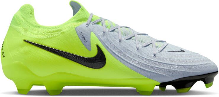 Nike Phantom GX II Pro Gras Voetbalschoenen (FG) Neongeel Zilver Zwart
