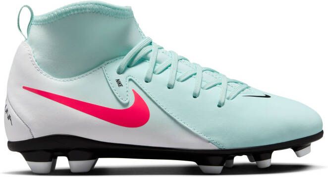 Nike Phantom Luna II Club Gras Kunstgras Voetbalschoenen (MG) Kids Mintgroen Rood Zwart