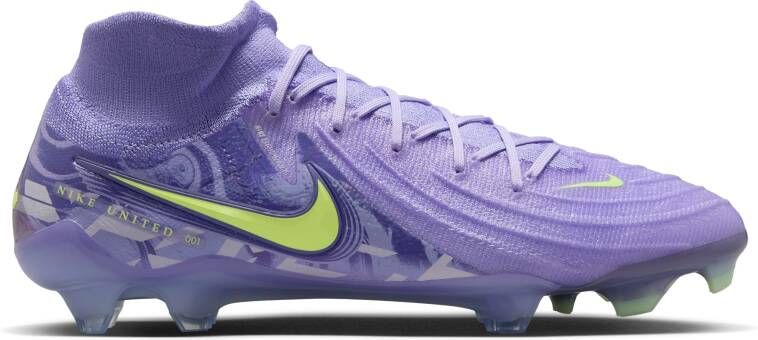 Nike Phantom Luna II Elite Gras Voetbalschoenen (FG) Lichtpaars Lichtgeel