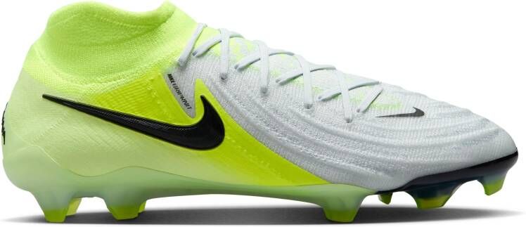 Nike Phantom Luna II Elite Gras Voetbalschoenen (FG) Neongeel Zilver Zwart