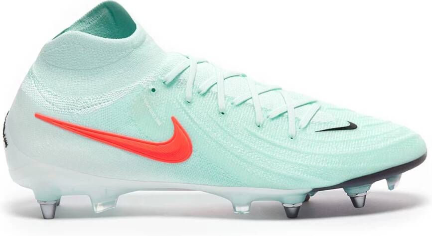 Nike Phantom Luna II Elite IJzeren-Nop Voetbalschoenen (SG) Pro Player Mintgroen Rood Zwart