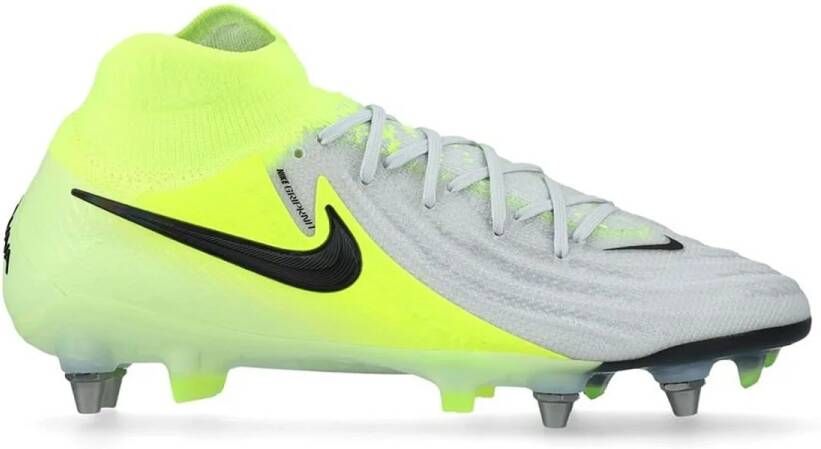 Nike Phantom Luna II Elite IJzeren-Nop Voetbalschoenen (SG) Pro Player Neongeel Zilver Zwart