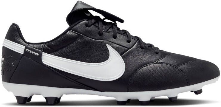 Nike Premier III Gras Voetbalschoenen (FG) Zwart Wit Zwart