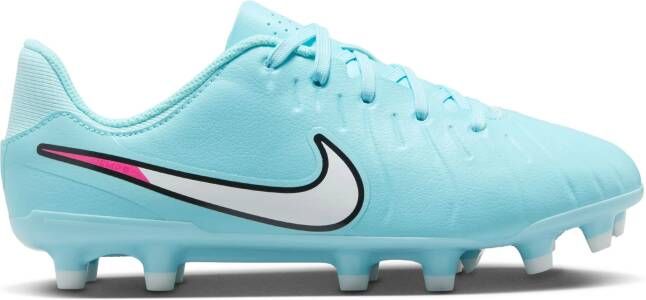 Nike Tiempo Legend 10 Academy Gras Kunstgras Voetbalschoenen (MG) Kids Lichtblauw Wit Felroze