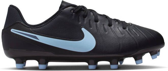 Nike Tiempo Legend 10 Academy Gras Kunstgras Voetbalschoenen (MG) Kids Zwart Lichtblauw