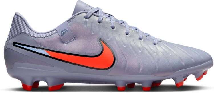 Nike Tiempo Legend 10 Academy Gras Kunstgras Voetbalschoenen (MG) Lichtblauw Felrood Zwart
