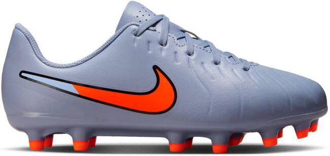 Nike Tiempo Legend 10 Club Gras Kunstgras Voetbalschoenen (MG) Kids Lichtblauw Felrood Zwart