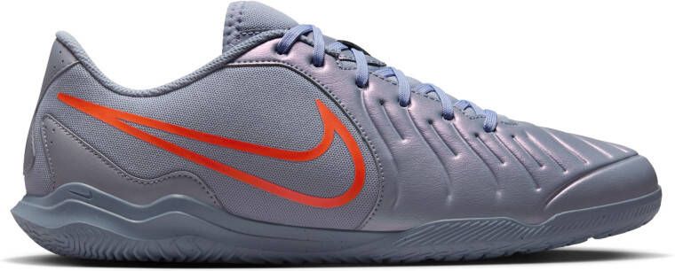 Nike Tiempo Legend 10 Club Zaalvoetbalschoenen (IN) Lichtblauw Felrood Zwart