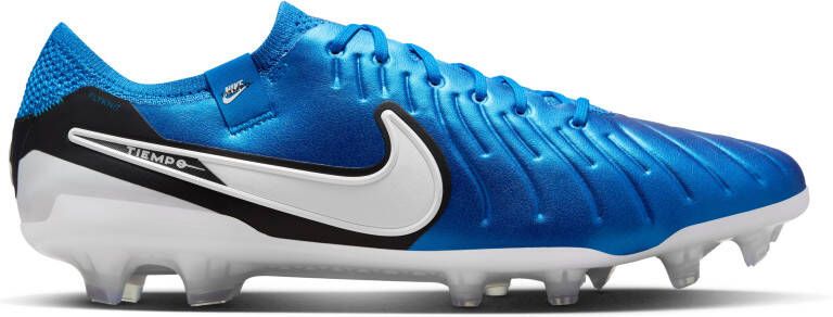 Nike Tiempo Legend 10 Elite Gras Voetbalschoenen (FG) Blauw Wit Zwart