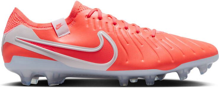 Nike Tiempo Legend 10 Elite Gras Voetbalschoenen (FG) Felrood Wit