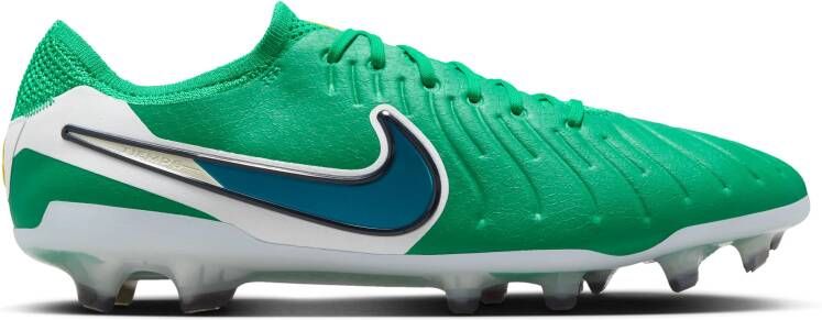 Nike Tiempo Legend 10 Elite Gras Voetbalschoenen (FG) Groen Wit Blauw