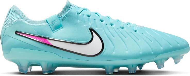 Nike Tiempo Legend 10 Elite Gras Voetbalschoenen (FG) Lichtblauw Wit Felroze