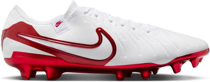 Nike Tiempo Legend 10 Elite Gras Voetbalschoenen (FG) Wit Rood
