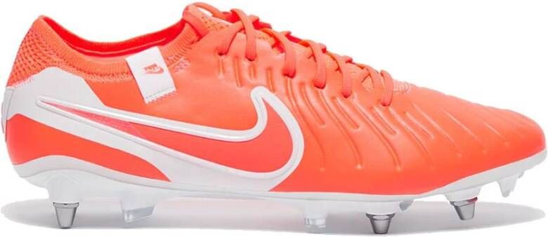 Nike Tiempo Legend 10 Elite IJzeren-Nop Voetbalschoenen (SG) Pro Player Felrood Wit