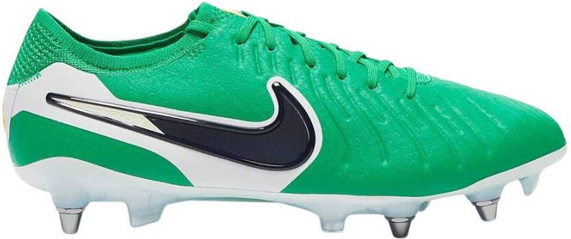 Nike Tiempo Legend 10 Elite IJzeren-Nop Voetbalschoenen (SG) Pro Player Groen Wit Blauw