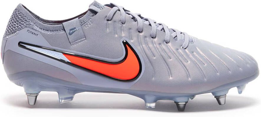 Nike Tiempo Legend 10 Elite IJzeren-Nop Voetbalschoenen (SG) Pro Player Lichtblauw Felrood Zwart