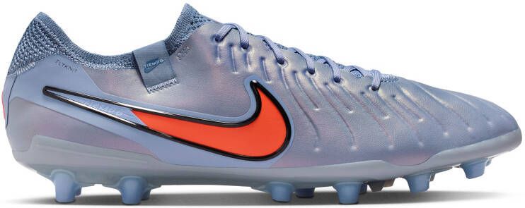 Nike Tiempo Legend 10 Elite Kunstgras Voetbalschoenen (AG) Lichtblauw Felrood Zwart