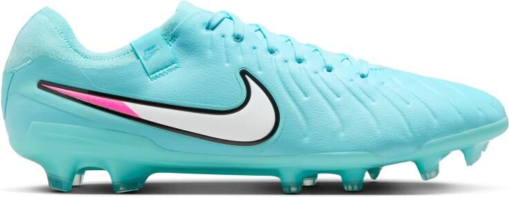 Nike Tiempo Legend 10 Pro Gras Voetbalschoenen (FG) Lichtblauw Wit Felroze