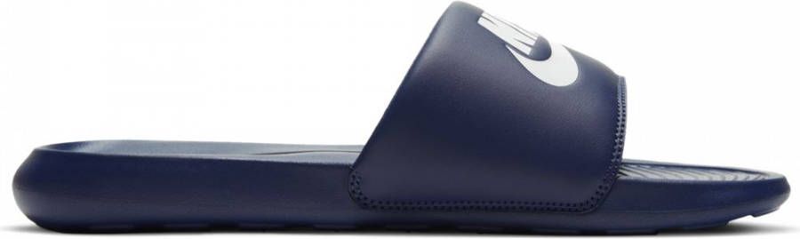 Nike Victori One Slippers Donkerblauw Wit