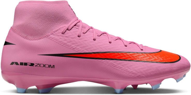 Nike Zoom Mercurial Superfly 10 Academy Gras Kunstgras Voetbalschoenen (MG) Roze Felrood Lichtblauw