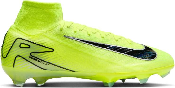 Nike Zoom Mercurial Superfly 10 Elite Gras Voetbalschoenen (FG) Neongeel Zwart Zilver